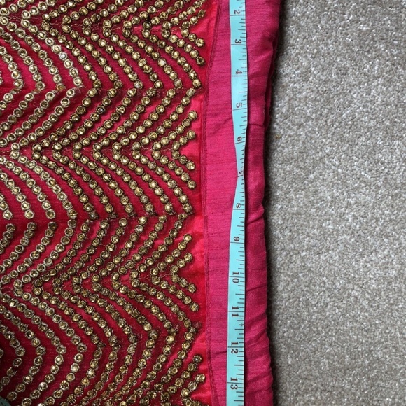 Pink and Gold Indian Wedding Lengha Size 2-4 - Picture 6 of 11